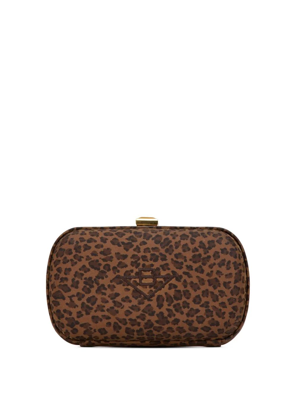 20th Century Nylon Leopard Print Box clutch bag