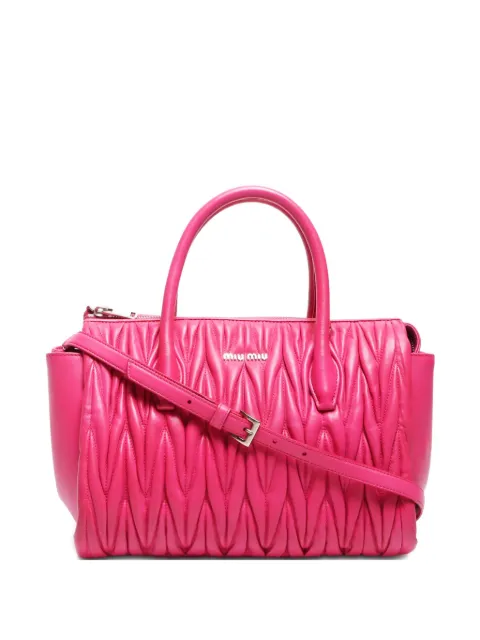 Miu Miu Pre-Owned 2010s matelassé tote bag