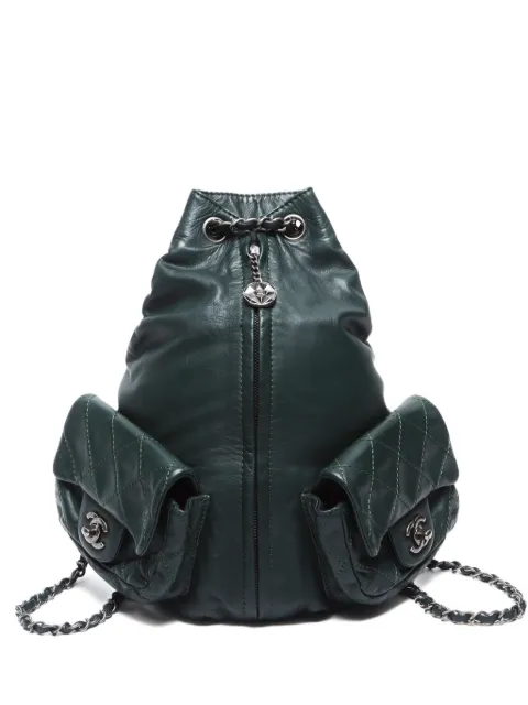 CHANEL Pre-Owned mochila con logo CC 2013