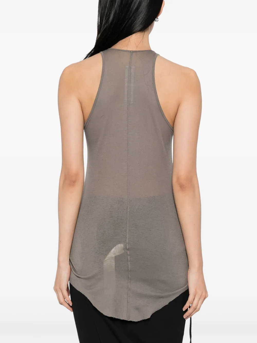 Rick Owens Geribbelde tanktop Grijs