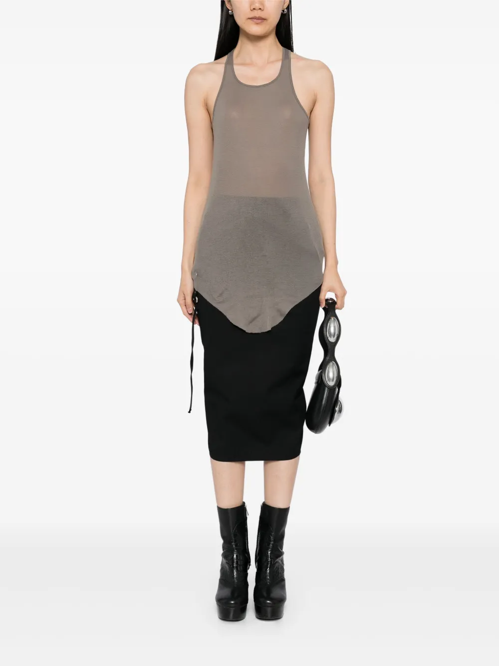 Rick Owens basic ribbed tank top | Vests & Tank Tops | Image 2