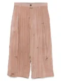 Ziggy Chen painterly-print trousers - Neutrals