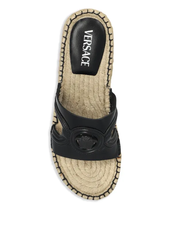 Versace メデューサ ウェッジサンダル Versace メデューサ 115mm ウェッジサンダル | ブラック