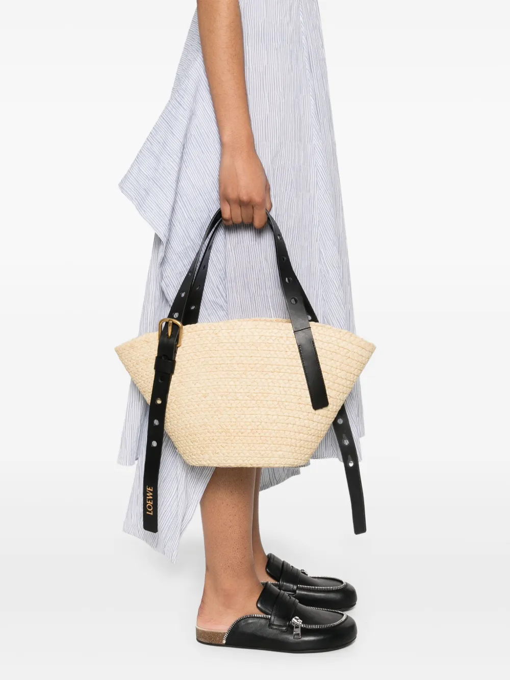 LOEWE Shopper met geperforeerde details - Beige