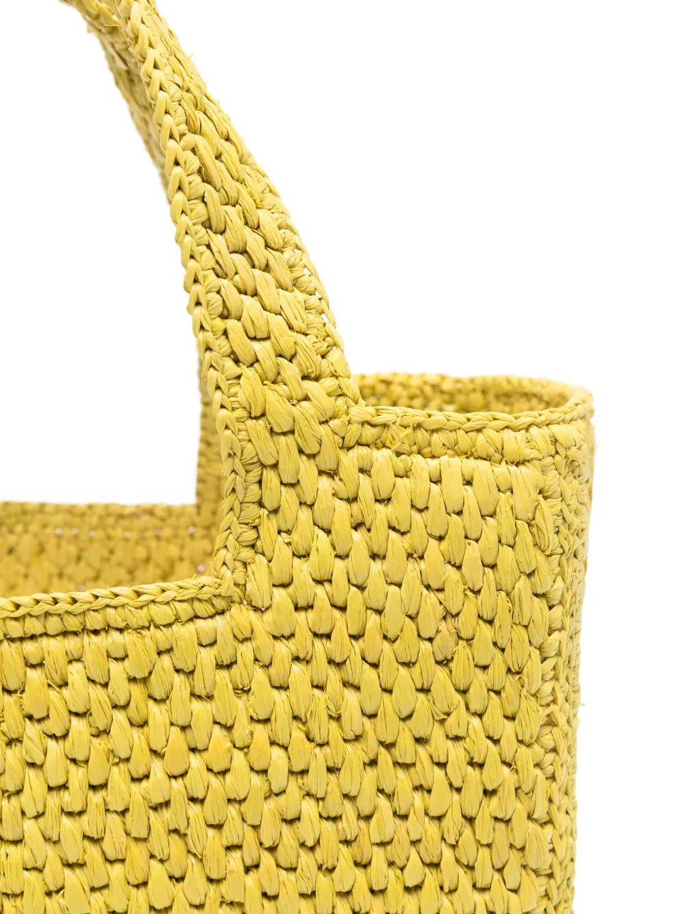 Loewe Small Font Tote Bag In Yellow