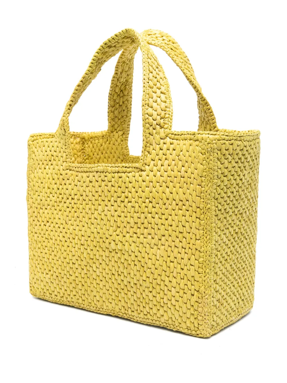 Loewe Small Font Tote Bag In Yellow