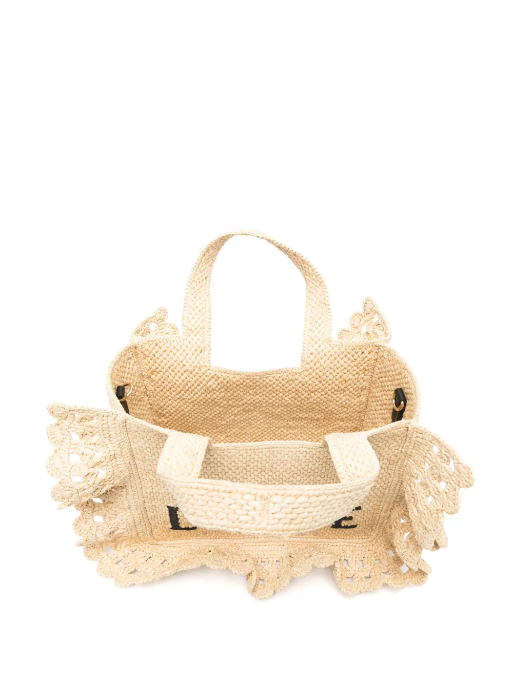 Loewe Small Font Tote Bag In Neutral