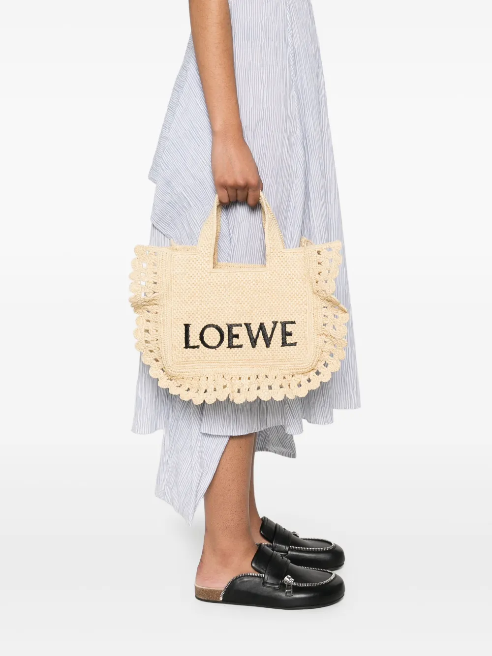 LOEWE Kleine Font shopper - Beige