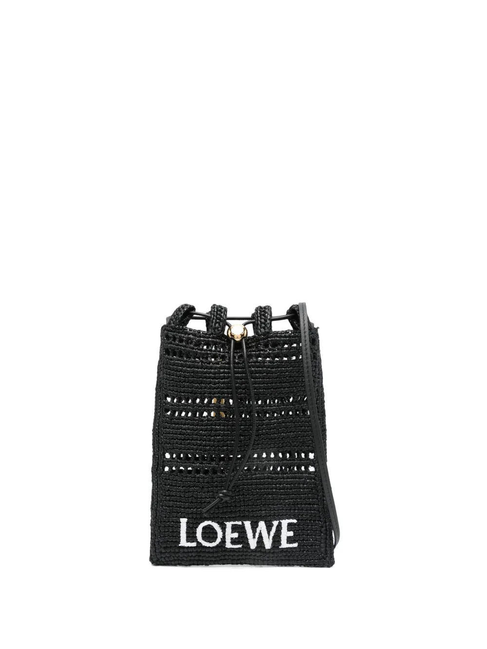 LOEWE ウーブン ショルダーバッグ - ブラック LOEWE ウーブン ショルダーバッグ - ブラック