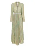Forte Forte lurex jacquard maxi dress - Green