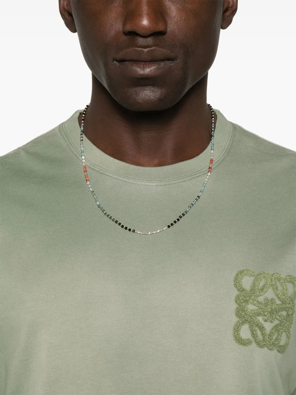 LOEWE T-shirt met Anagram-patch Groen