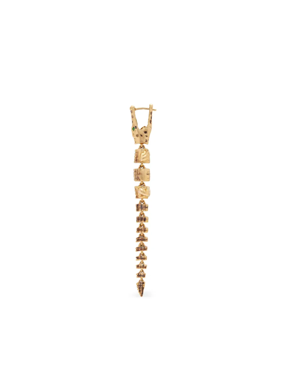 Bibi van der Velden 18K yellow gold Alligator Crystal earring | Image 2