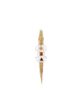 Bibi van der Velden 18K yellow gold Alligator Crystal earring