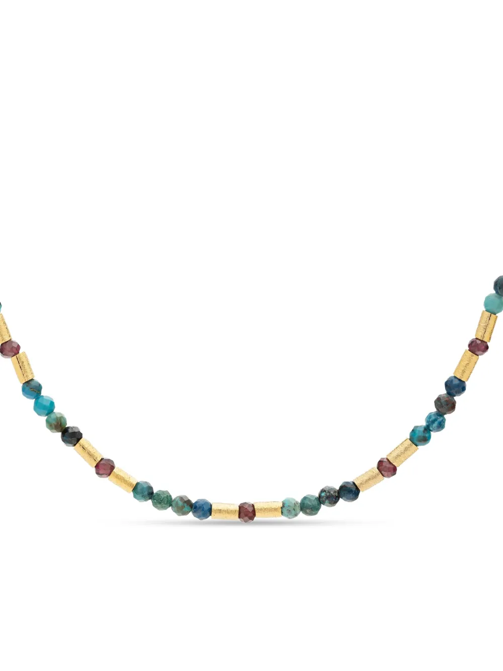Tityaravy 18K gold plated silver turquoise Garnet necklace | Image 2