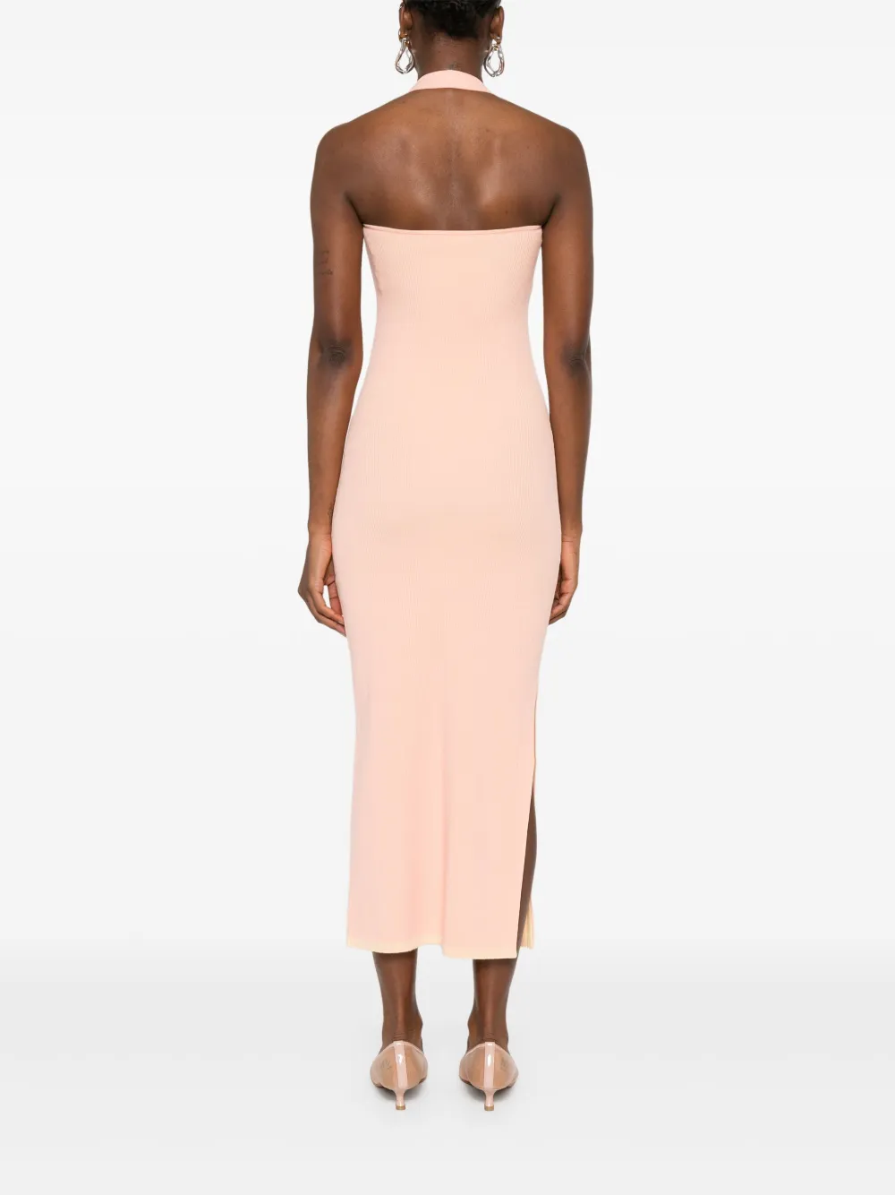 Shop Loewe Anagram-motif Maxi Dress In Pink