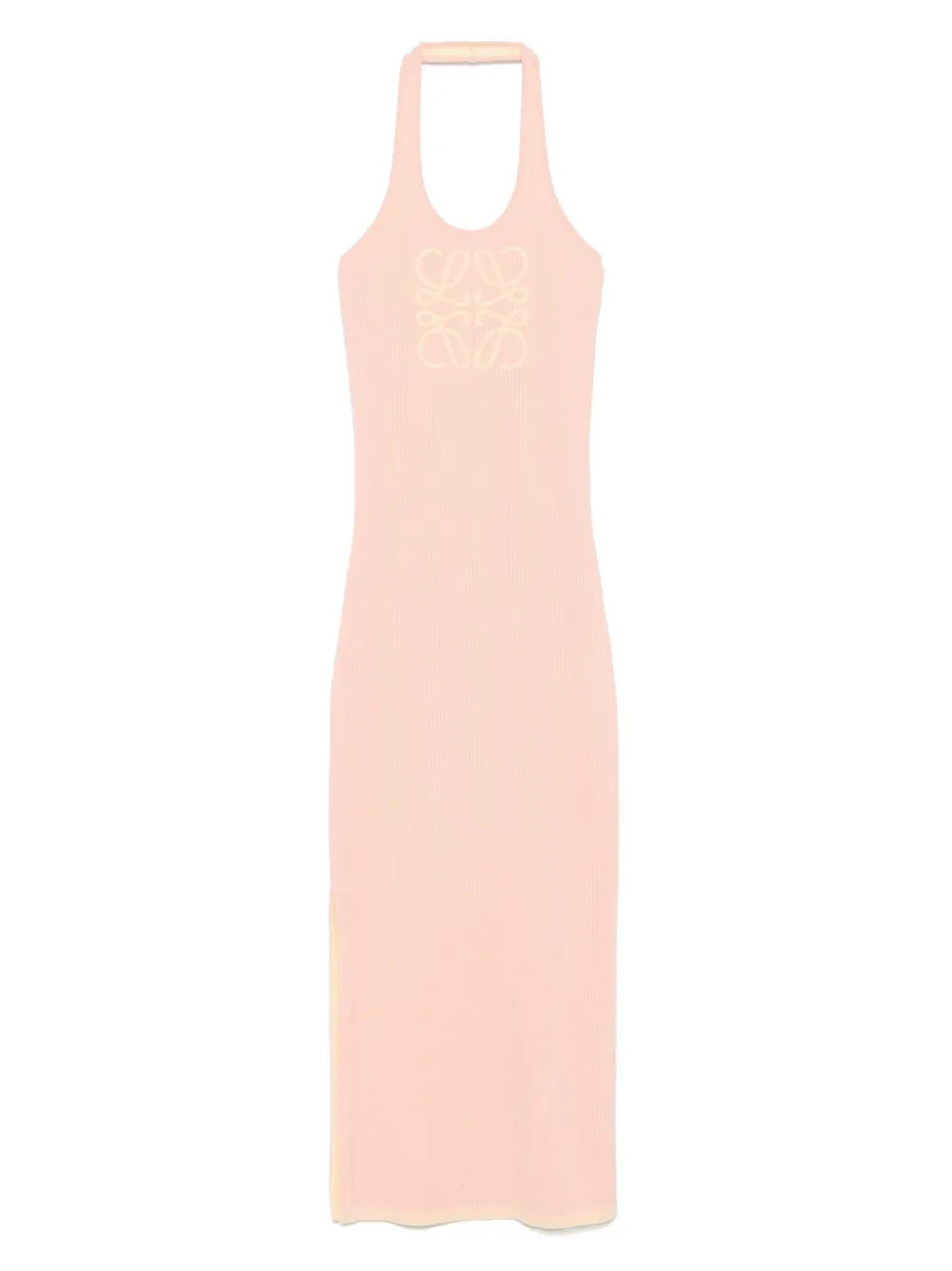 Anagram-motif maxi dress