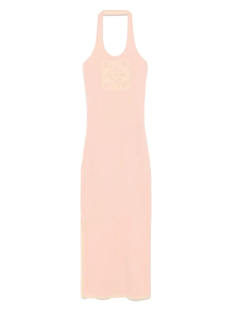 LOEWE vestido largo con motivo de Anagrama
