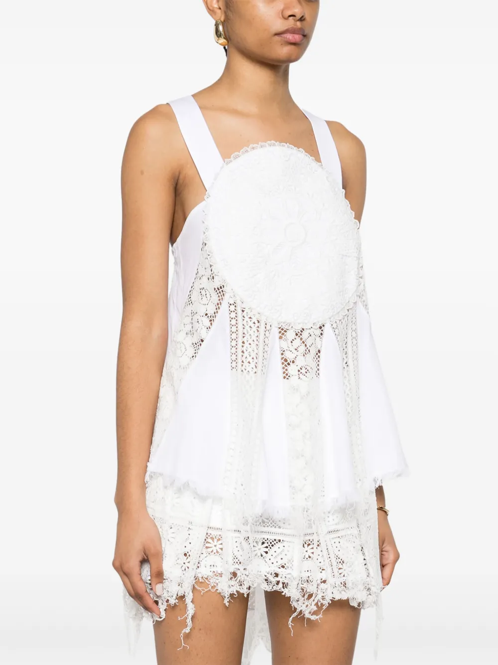 LOEWE Blouse met kant Wit