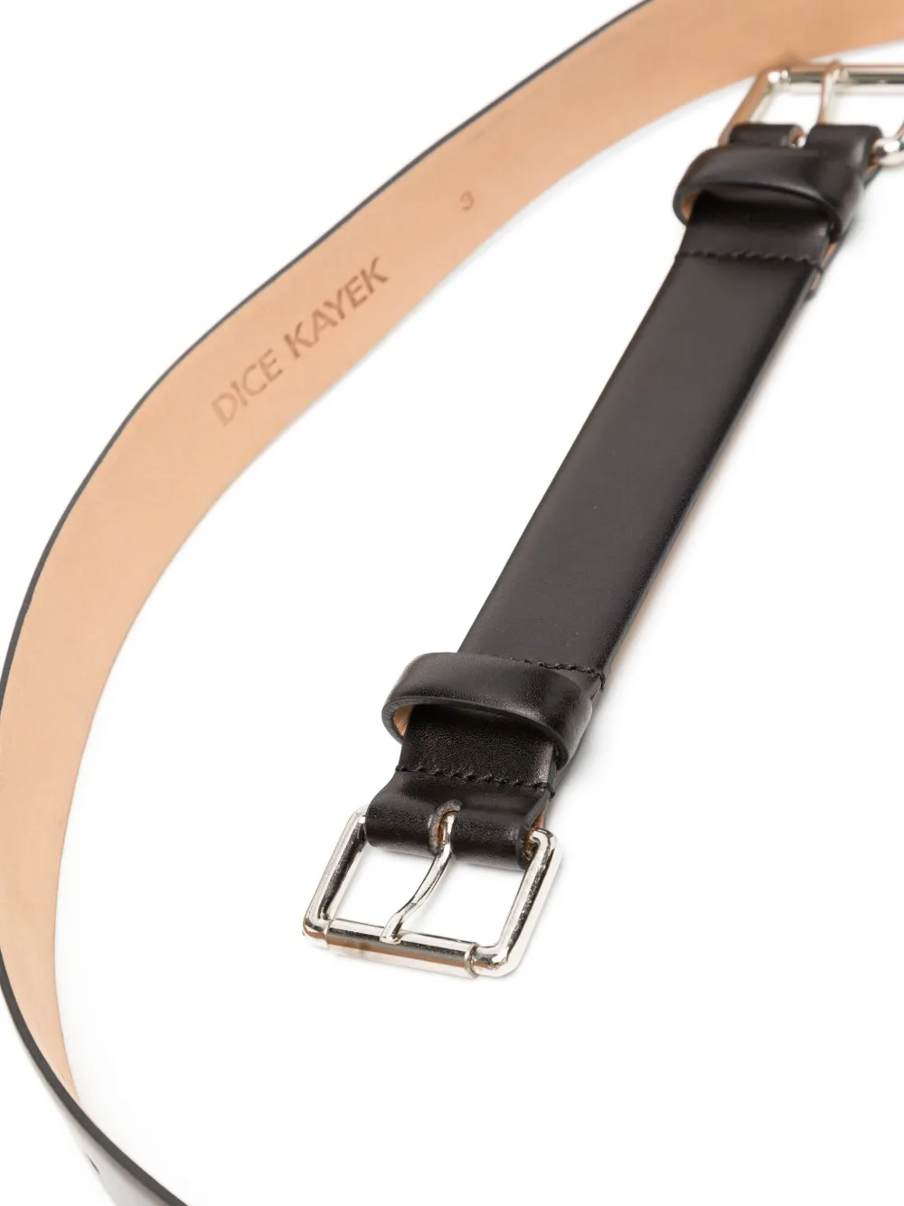  Dice Kayek Leather Belt - Black 