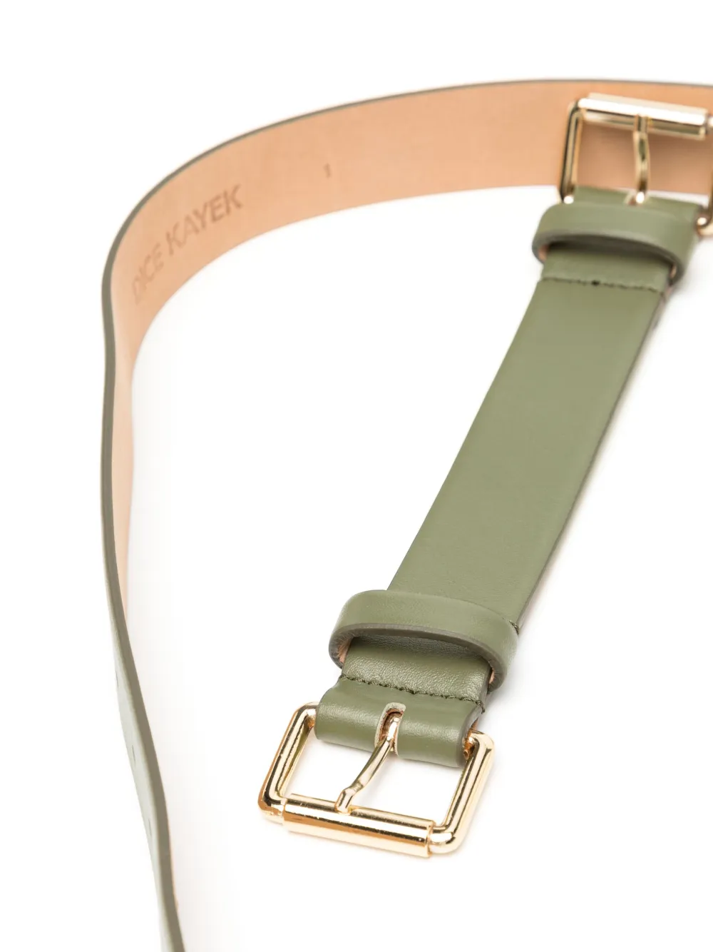  Dice Kayek Leather Belt - Green 