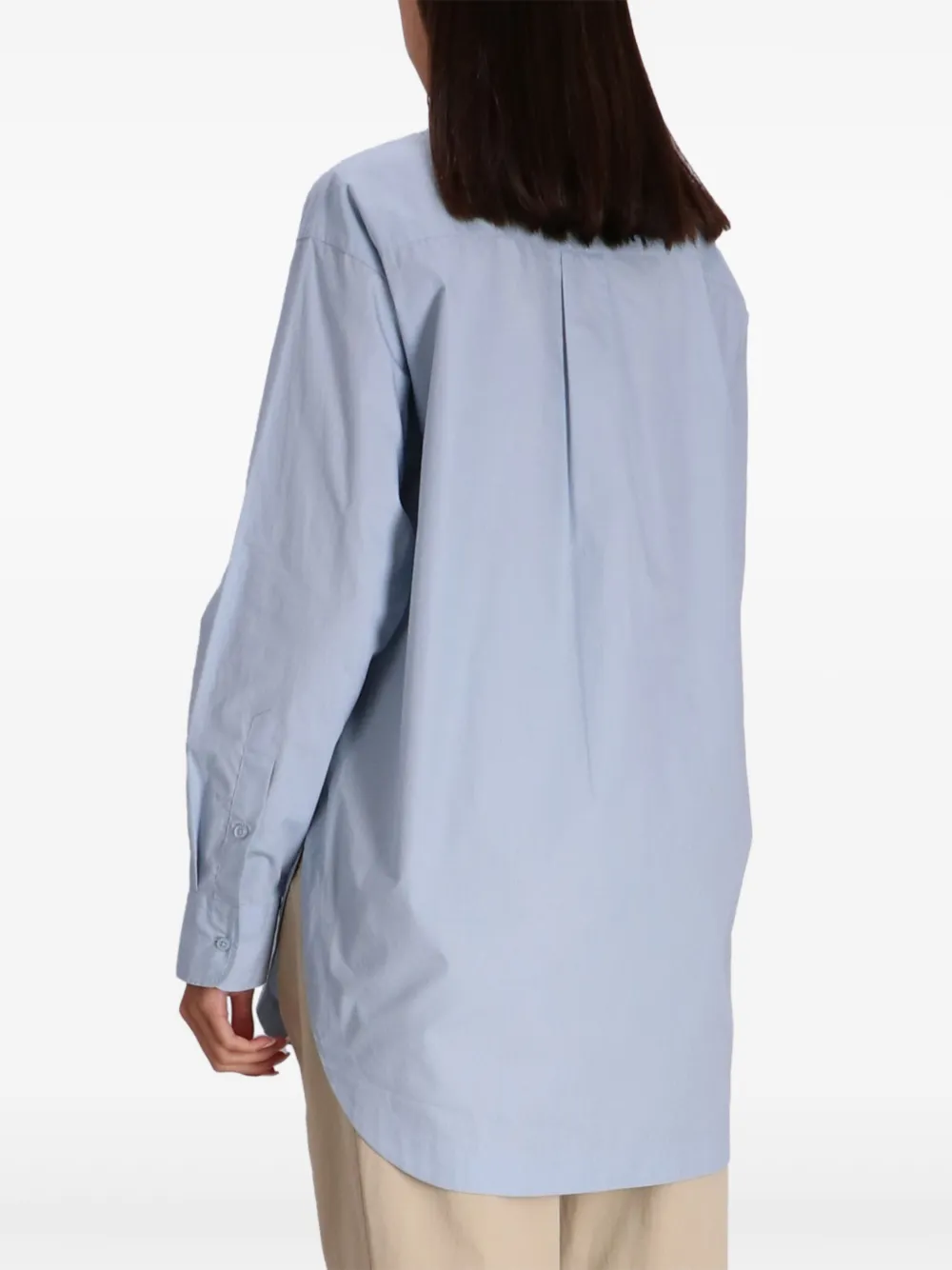 BOSS blouse verfraaid met logo Blauw