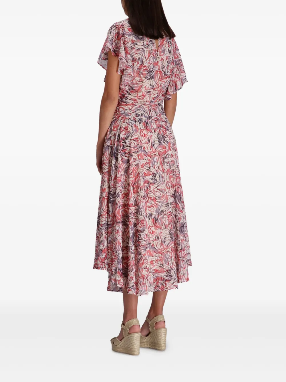BOSS Midi-jurk met patroon Roze