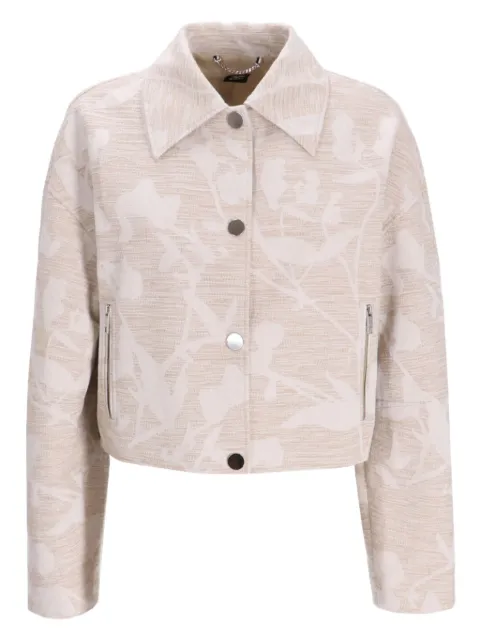 BOSS floral-print bomber jacket