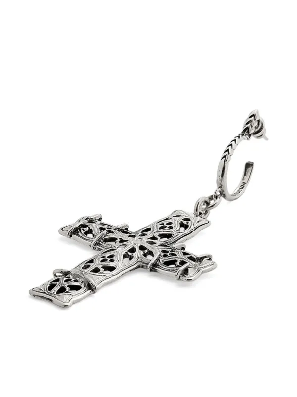 Emanuele Bicocchi Notre-Dame Cross Earring | Silver | FARFETCH