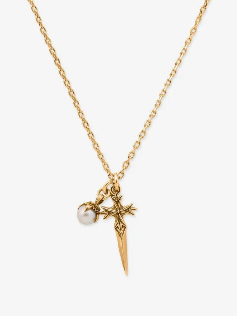 Emanuele Bicocchi Pugnale+Pearl necklace
