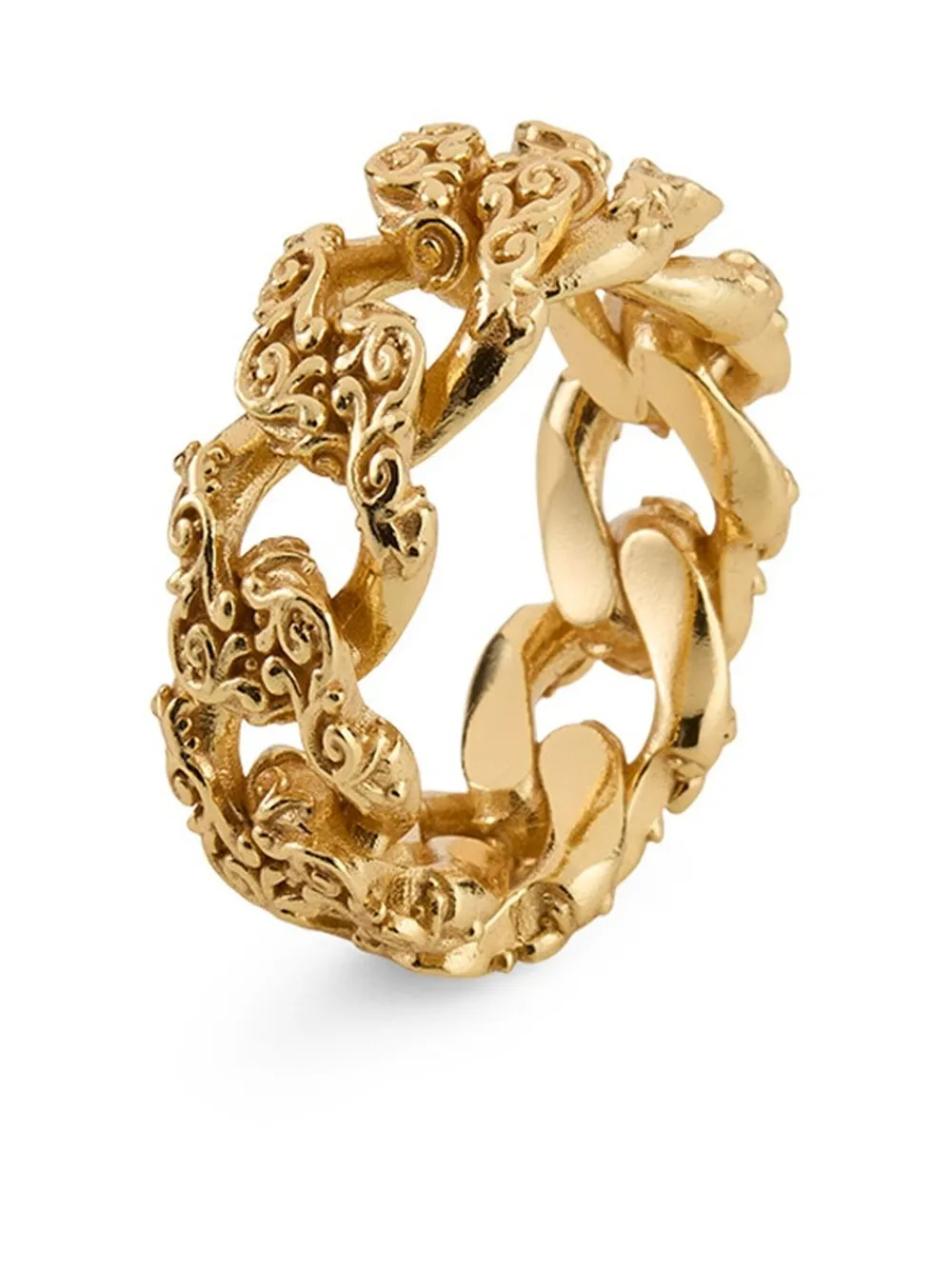 Emanuele Bicocchi Chain-link Ring In Gold