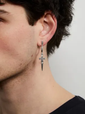 【関税込み】Emanuele Bicocchi イヤリング & ピアス 関税込 エマヌエーレビコッキ シルバー クロス シングル ピアス