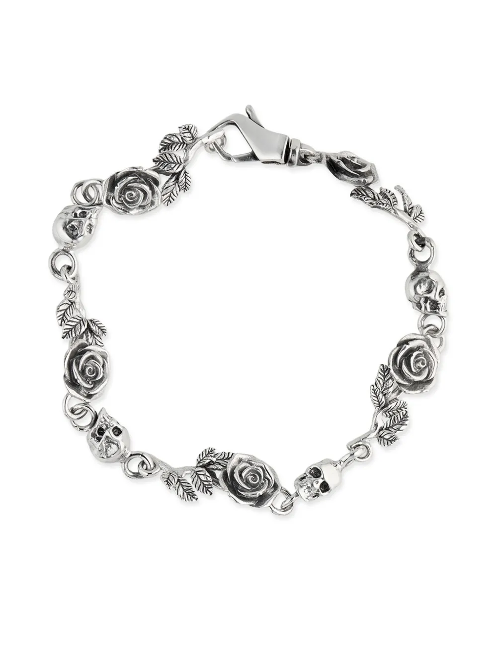Emanuele Bicocchi pulsera Rose & Skull | plateado | Image 1
