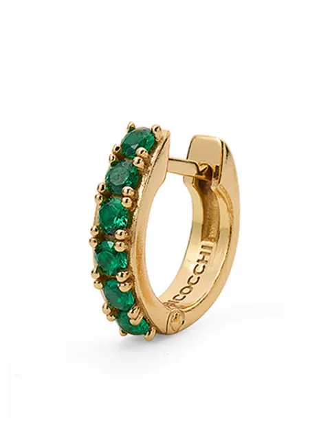 Emanuele Bicocchi logo-engraved hoop earring