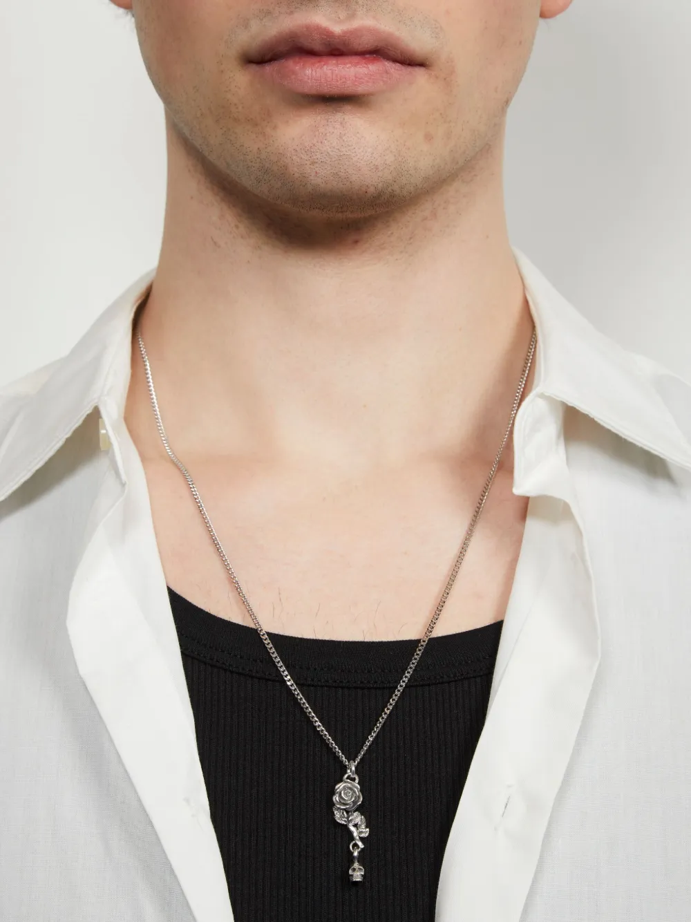 Emanuele Bicocchi collar con dije Rose & Skull | Hombre | Image 2