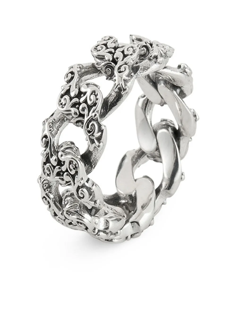 Emanuele Bicocchi Brushed-finish Ring In Silber