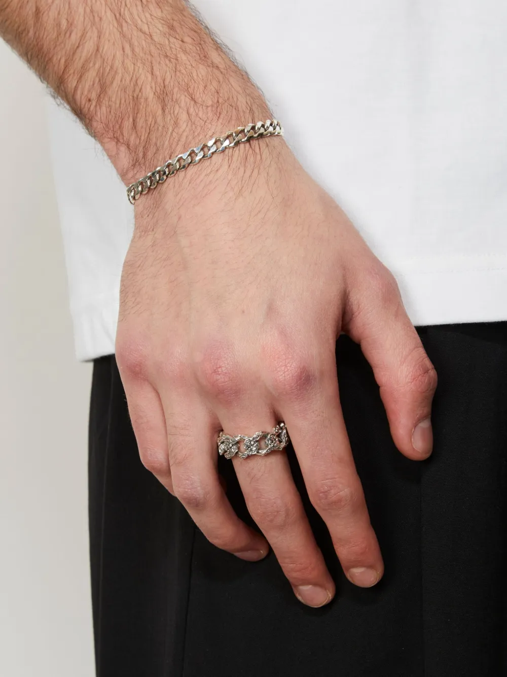 Emanuele Bicocchi Brushed-finish Ring In Silber