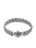 Emanuele Bicocchi diamond-cut flat braided bracelet - Silver