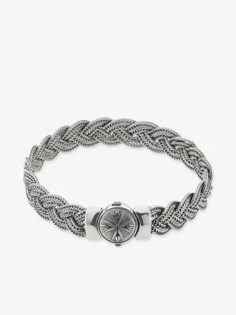 Emanuele Bicocchi diamond-cut flat braided bracelet