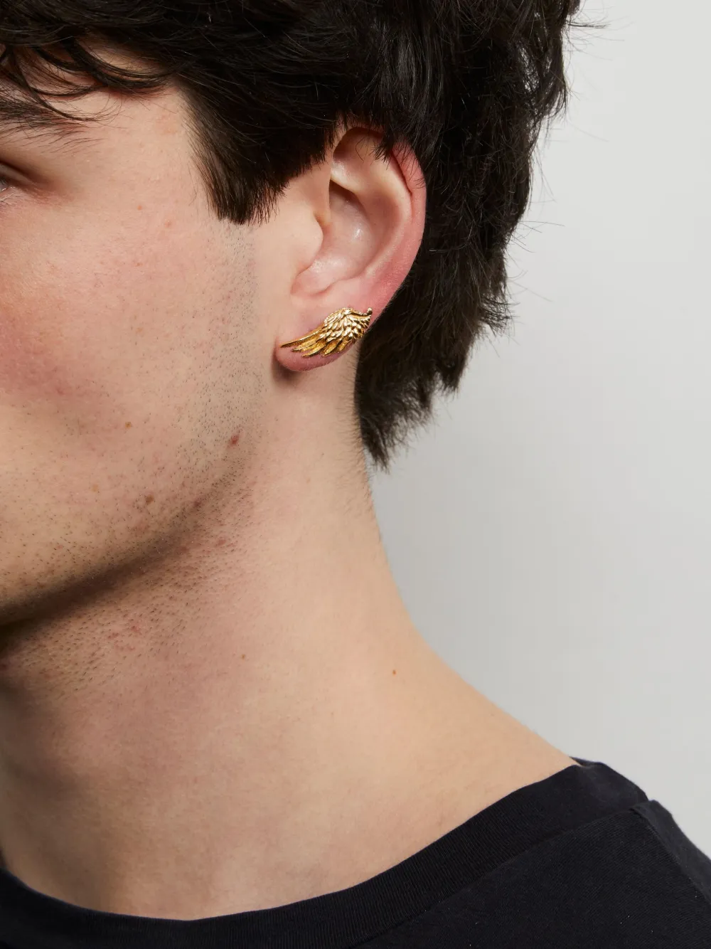 Emanuele Bicocchi Wing-motif Stud Earring In Gold