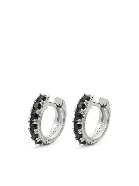 Emanuele Bicocchi logo-engraved hoop earrings