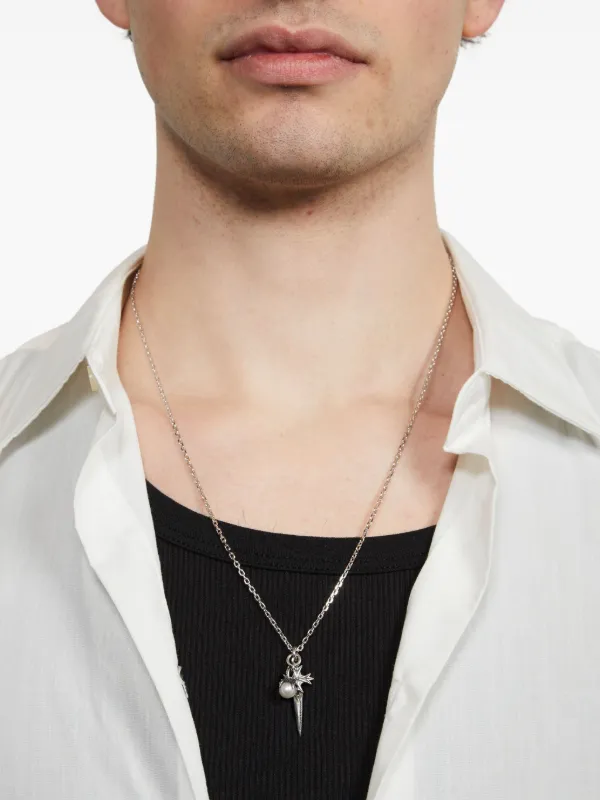 Emanuele Bicocchi pearl-pendant Necklace | Silver | FARFETCH