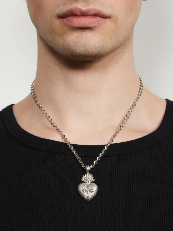 ネックレス・チョーカー emanuele bicocchi NECKLACE MEDIUM SACRED HEART Sacred Heart Necklace | Emanuele Bicocchi