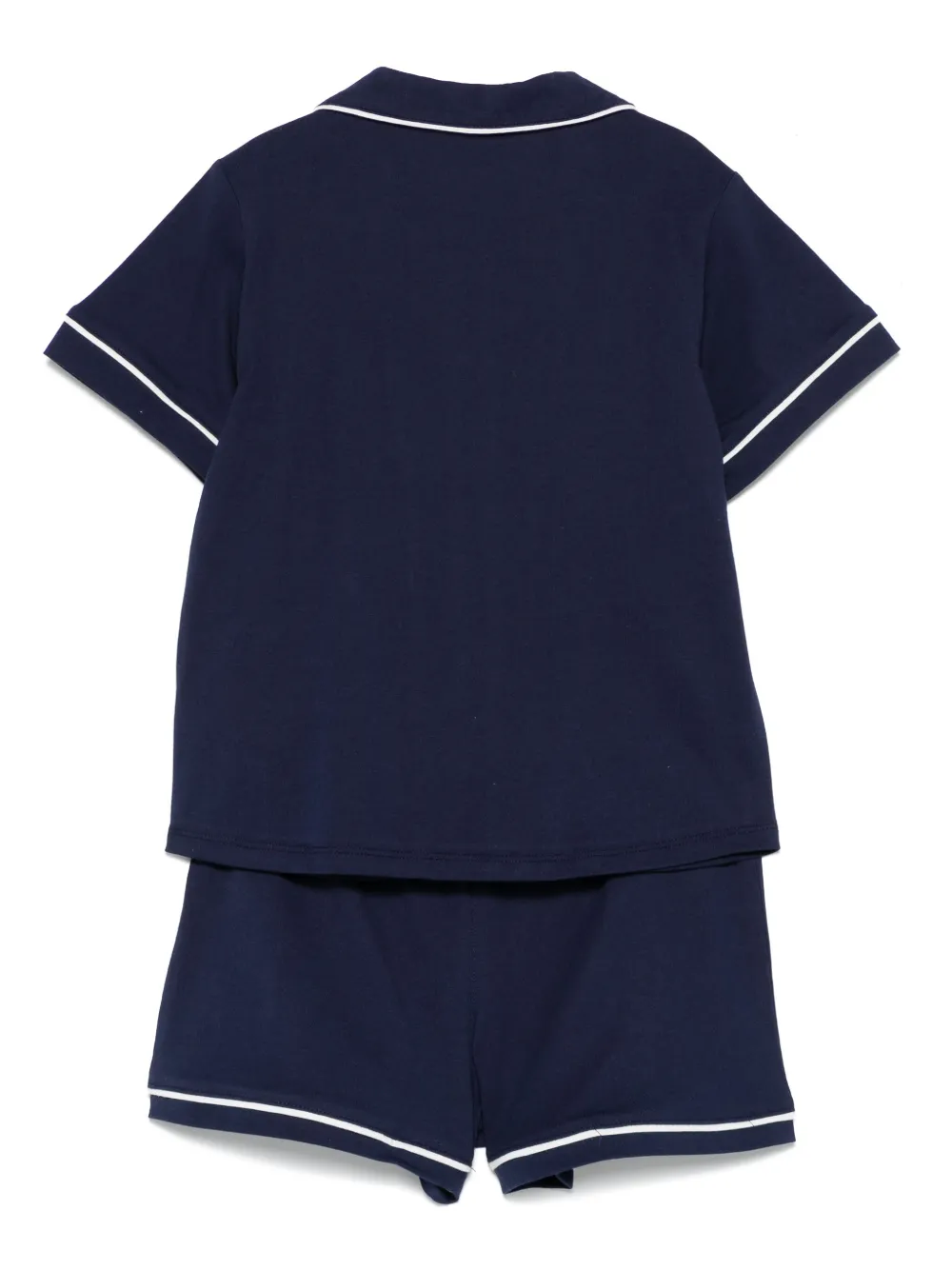 POLO RALPH LAUREN KIDS Polo Pony shirt en short met borduurwerk Blauw