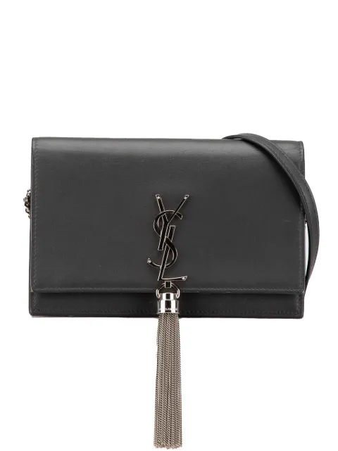 Saint Laurent Pre-Owned 2017 Smooth Calfskin Monogram Kate Tassel Chain Wallet crossbody bag