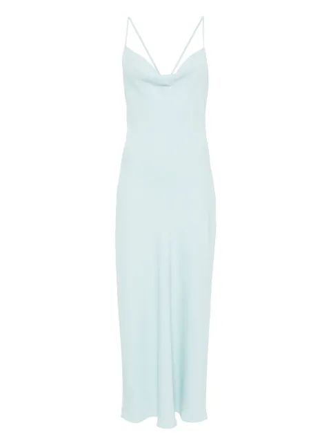 Calvin Klein vestido midi con tiras cruzadas