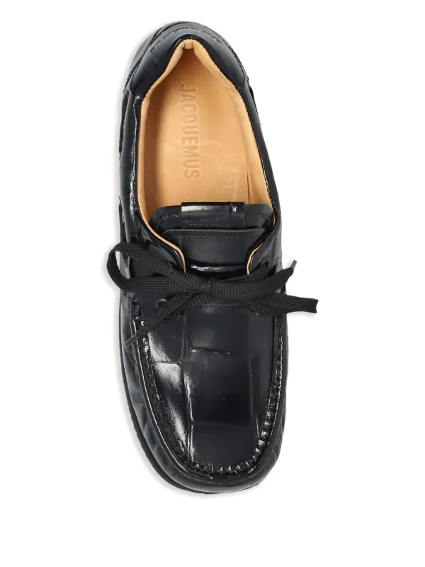ローファー・オックスフォード Jacquesmus Loafers Women Leather Black Jacquemus Leather Loafers | Black | FARFETCH