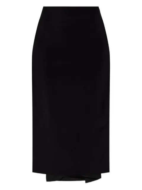 Jacquemus falda midi con diseño drapeado