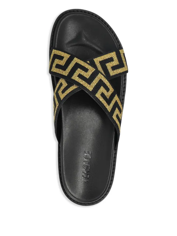 【関税込】◆VERSACE ヴェルサーチェ◆グレカ ロゴ サンダル 関税込】新作◇VERSACE ヴェルサーチェ◇グレカ ロゴ サンダル