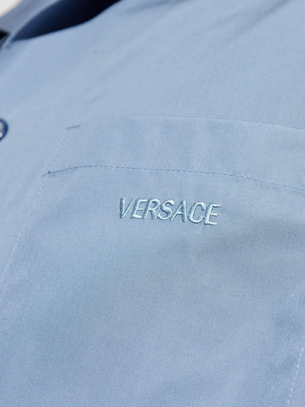 Versace Overhemd met korte mouwen Blauw