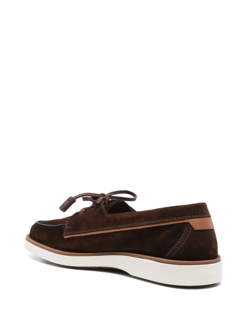 Santoni suede shoes Brown